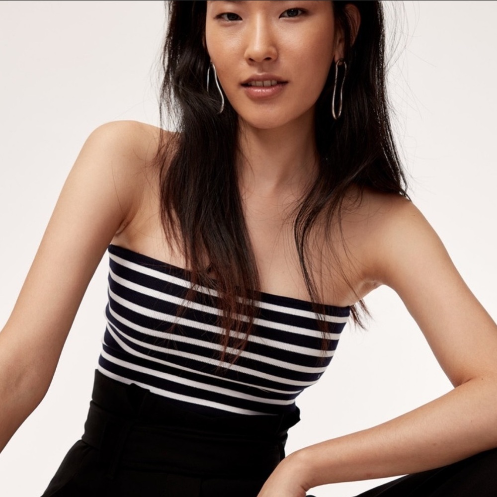 Babaton Sculpt Knit Cropped Tube Top